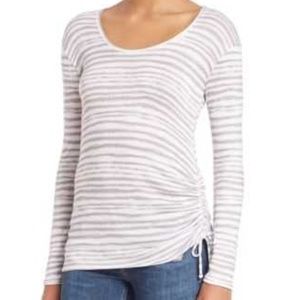 Splendid striped sweater w/ side tie, size S